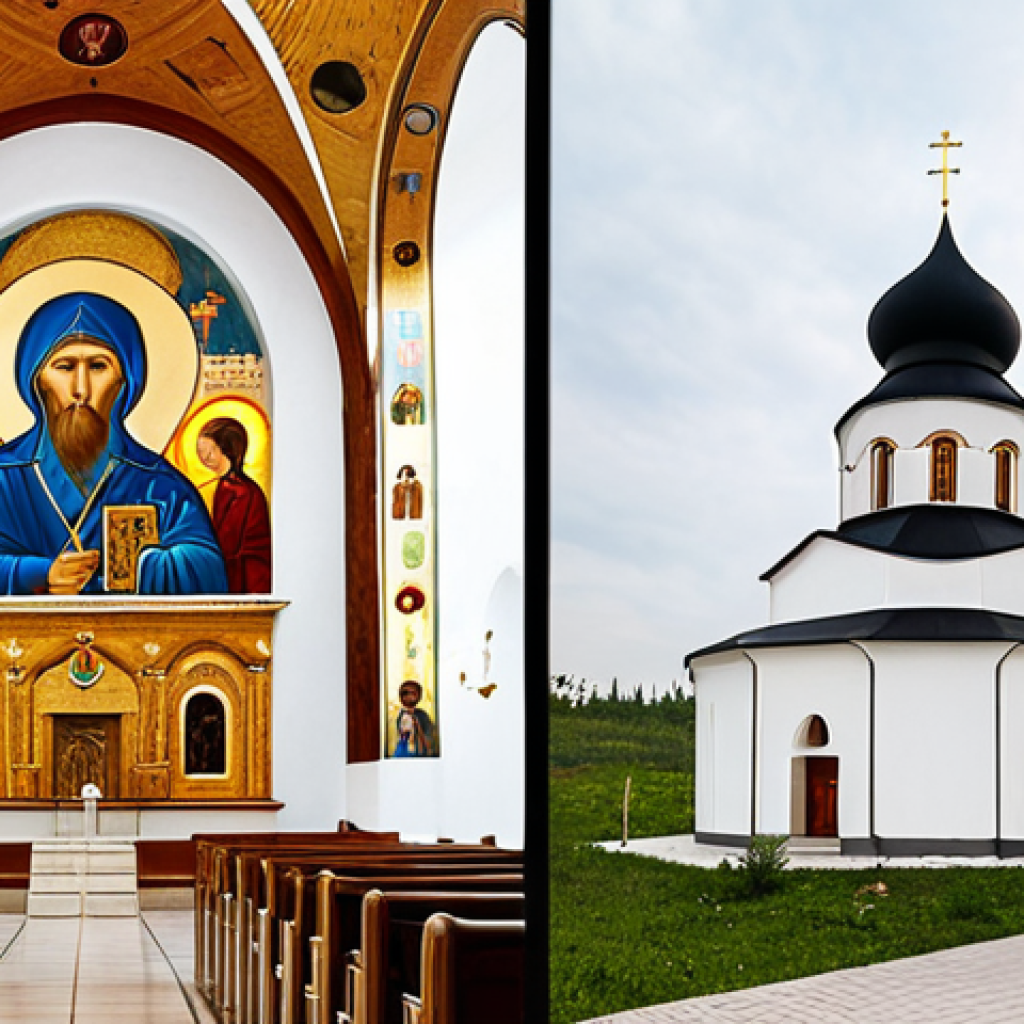 Here are two image prompts based on the provided article about the Moldovan Orthodox Church, suitable for Stable Diffusion: