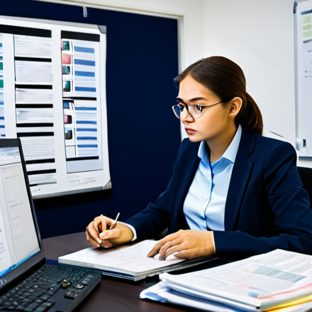 Fact-Checking Initiative**

"A determined young journalist, fully clothed in professional attire, working late at night in a small, brightly lit office, surrounded by stacks of documents and computer screens displaying news articles and data. She is focused on verifying information and uncovering misinformation. Background features include overflowing coffee cups and a whiteboard covered in notes. safe for work, appropriate content, perfect anatomy, correct proportions, well-formed hands, proper finger count, professional, family-friendly, modest clothing."

**