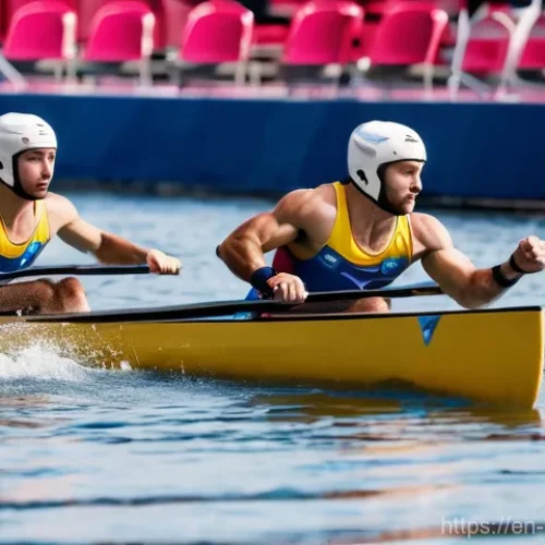 Home 23 몰도바 올림픽 참가 역사 - On the left side, two male athletes, Nicolae Juravschi and Victor Reneysky, are seen in a sleek, mod...