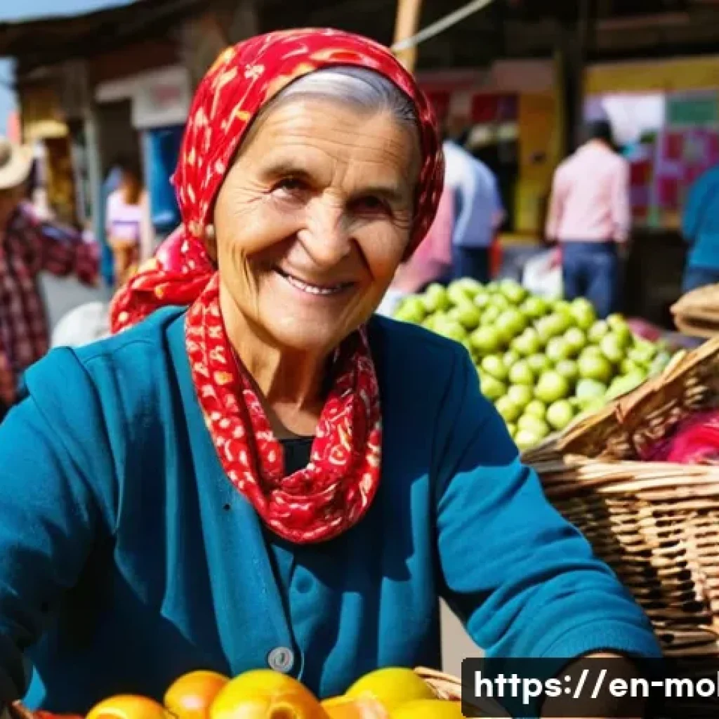 몰도바 신용카드 사용 - **A Moldovan Market Cash Transaction**
A vibrant, sunlit, bustling traditional Moldovan open-air...
